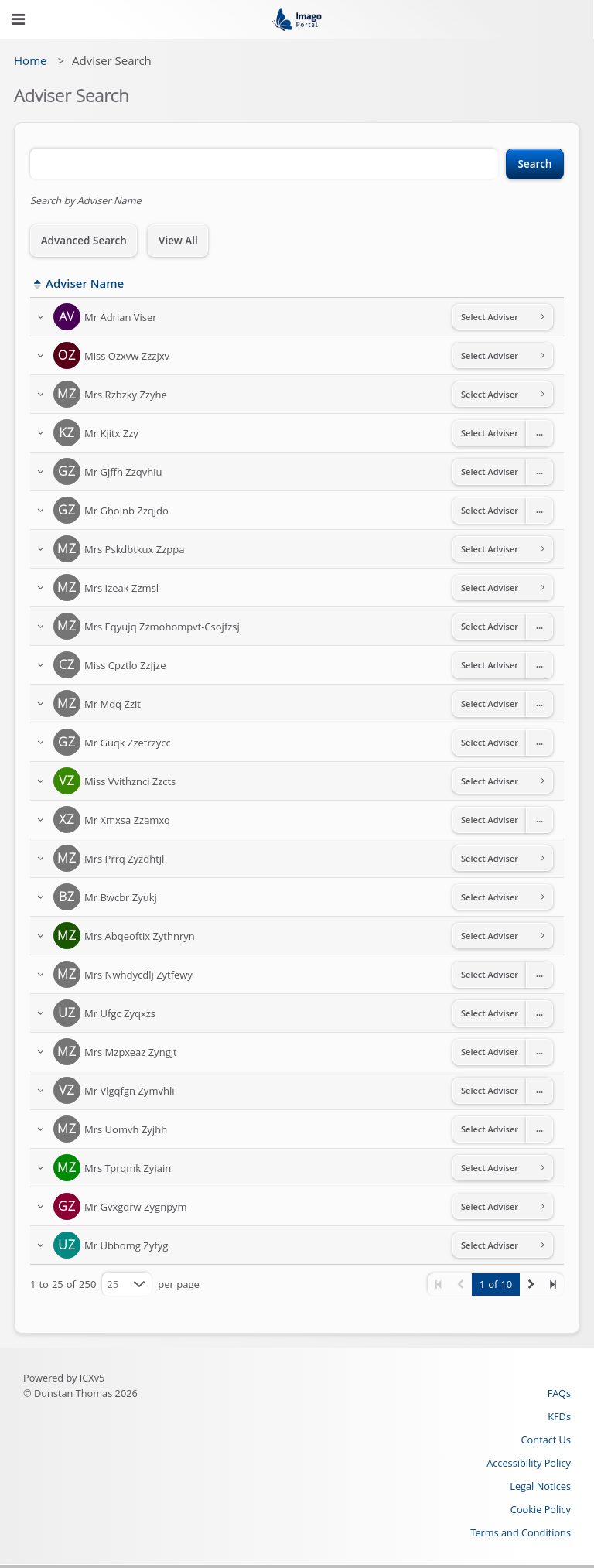 Role-InternalStaff > 03 Adviser Search